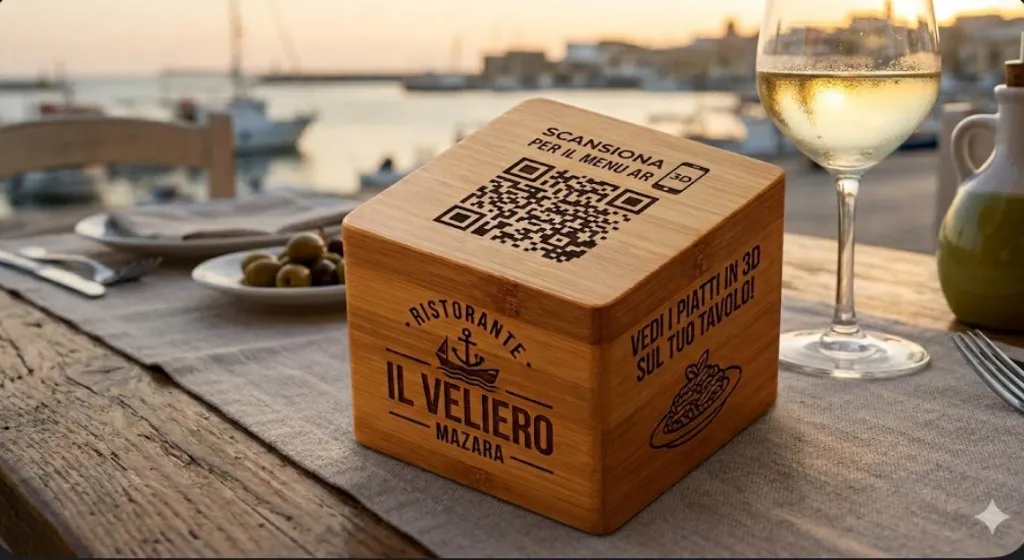 Supporto Cubo in Legno